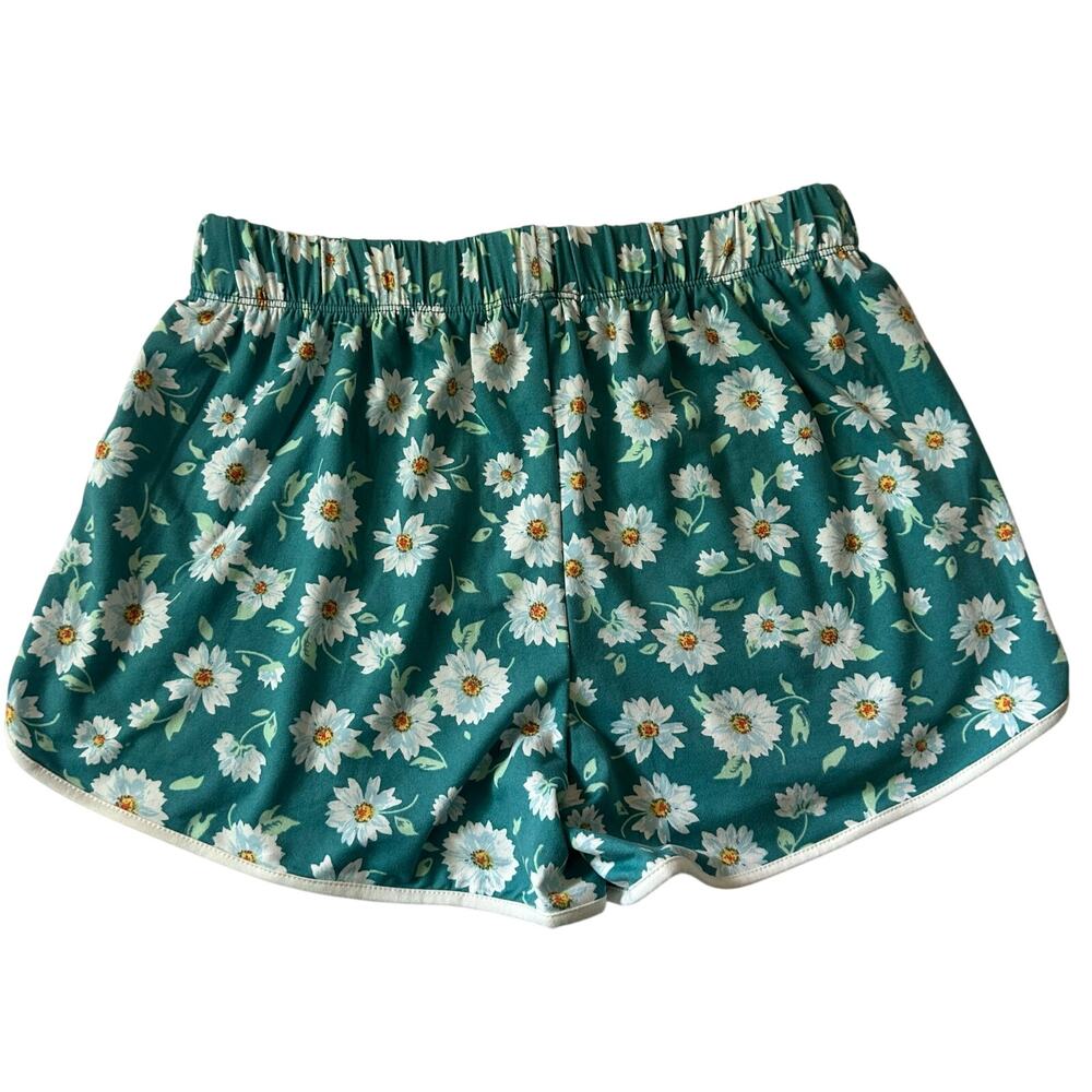 Love, Glam Girl Floral Elastic Waist Pull-On Knit Shorts L Large NWOT - Picture 4 of 6
